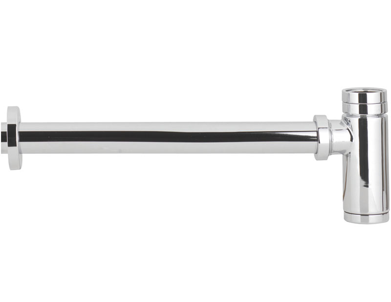 Minimalist Chrome Basin Bottle Trap With 320mm Extension Tube